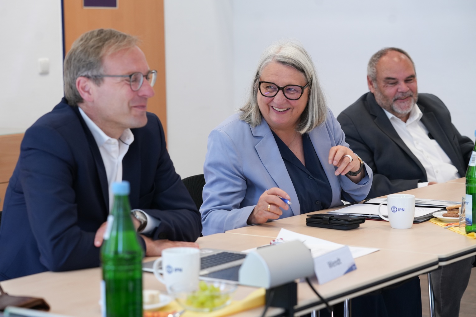 Staatssekretäre Wendt und Teichert mit Ministerin Stenke