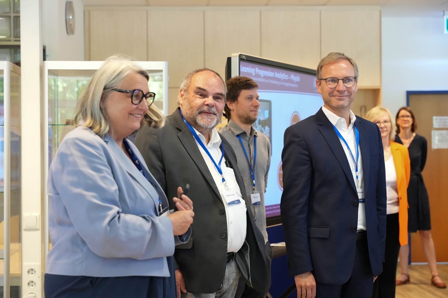Staatssekretäre Wendt und Teichert mit Ministerin Stenke