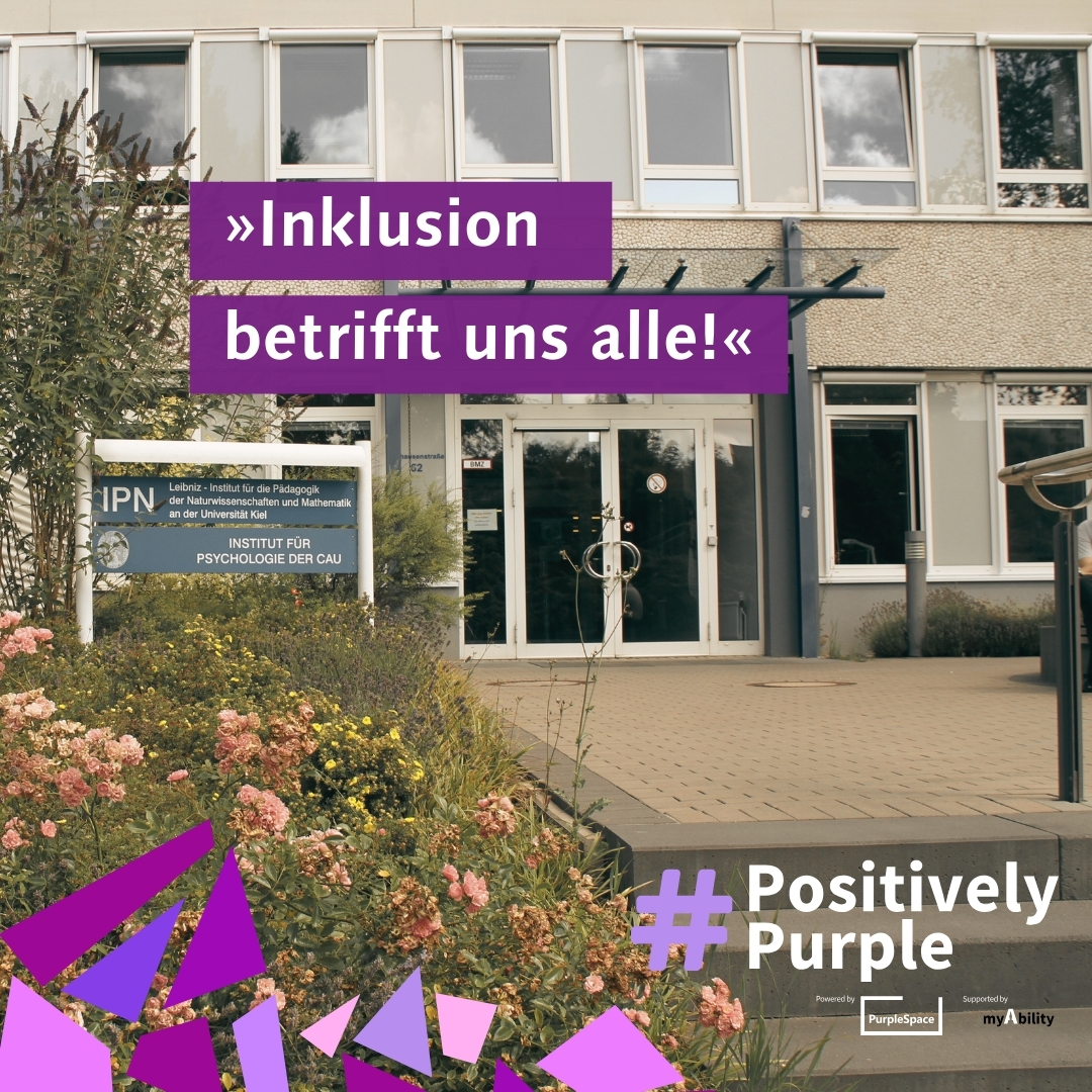 #PositivelyPurple: Das IPN setzt ein Zeichen für Inklusion am Internationalen Tag der Menschen mit Behinderungen
