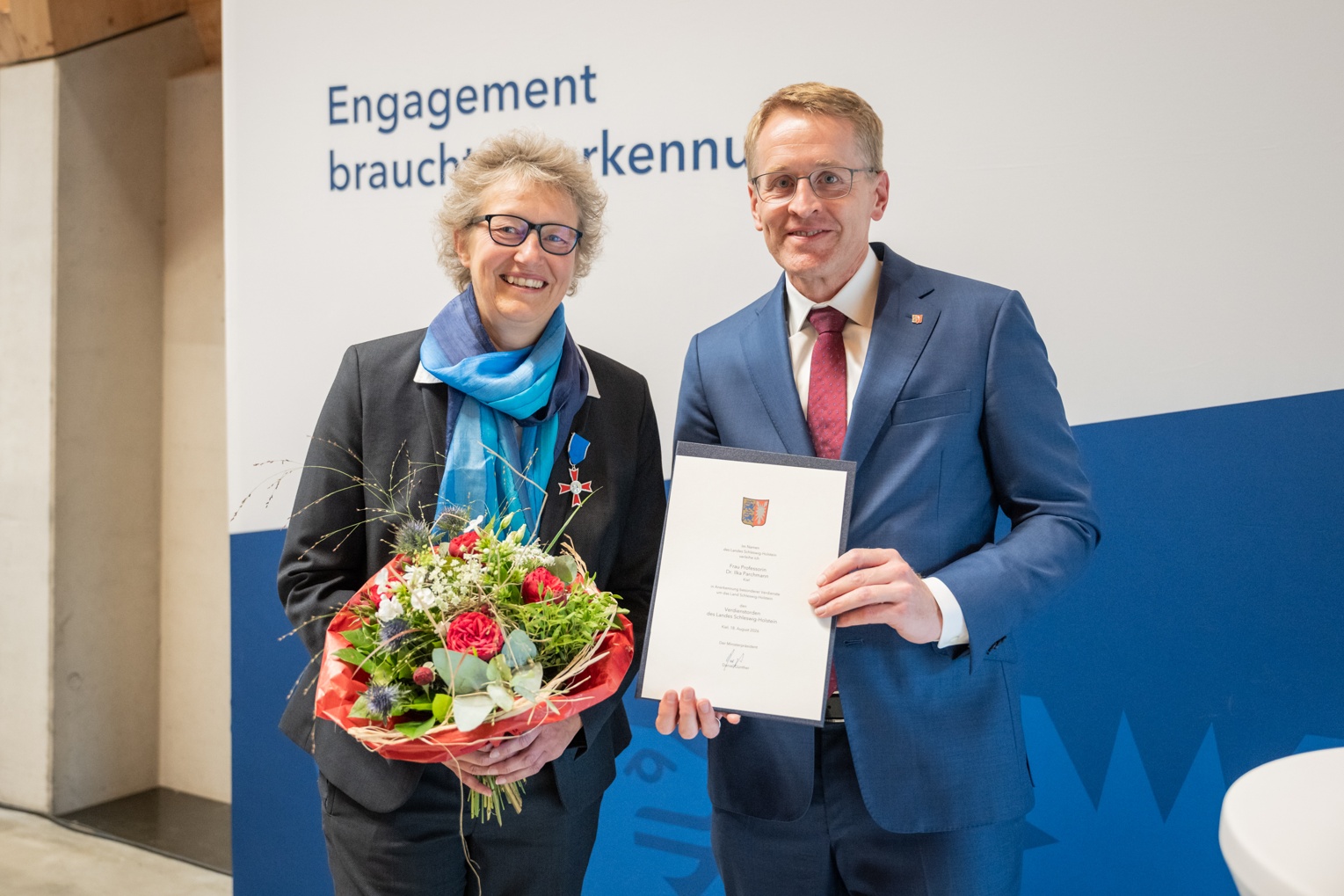 Verdienstorden des Landes Schleswig-Holstein für Prof. Dr. Dr.h.c. Ilka Parchmann